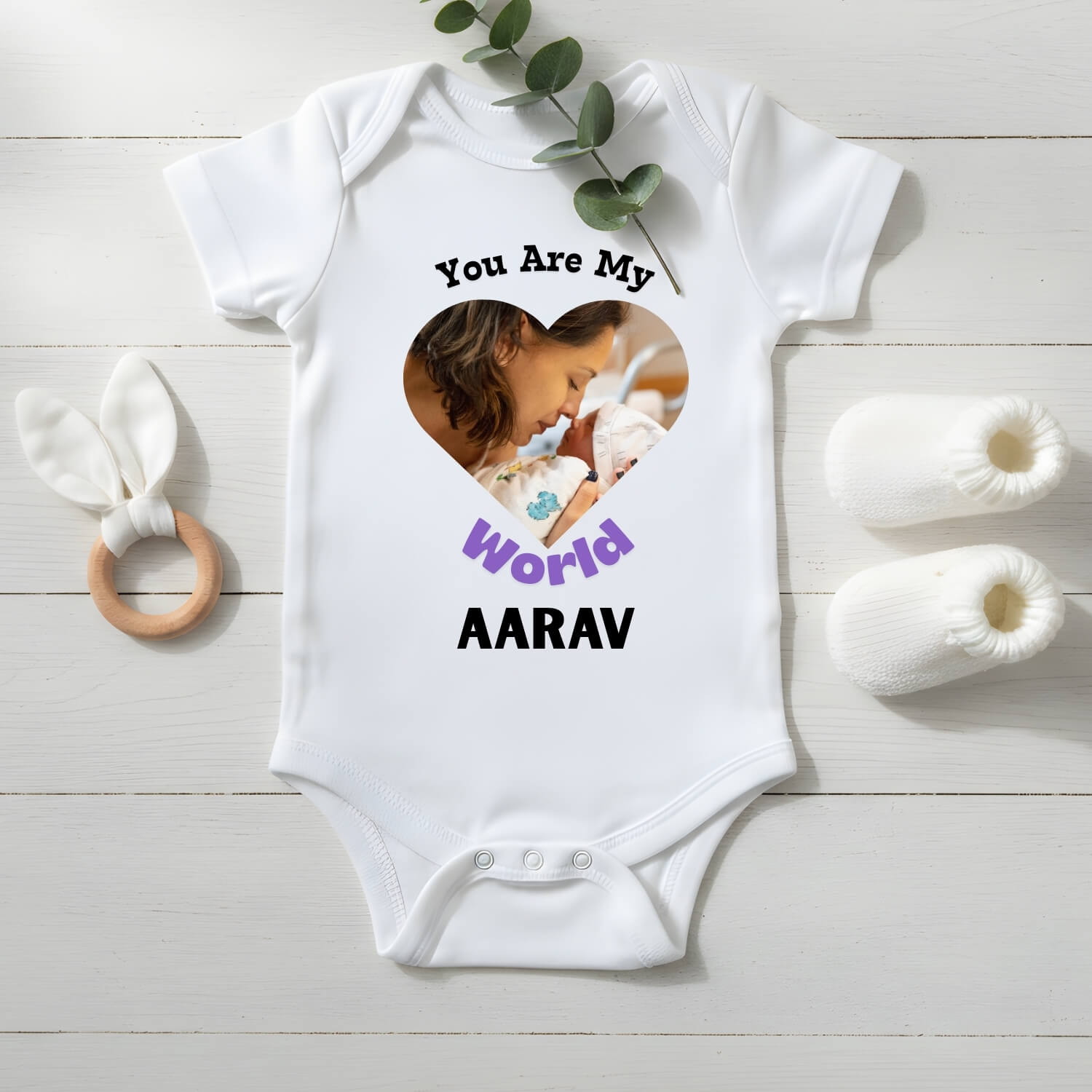 You are My World Custom Baby Onesie – Made Just for Your Little One