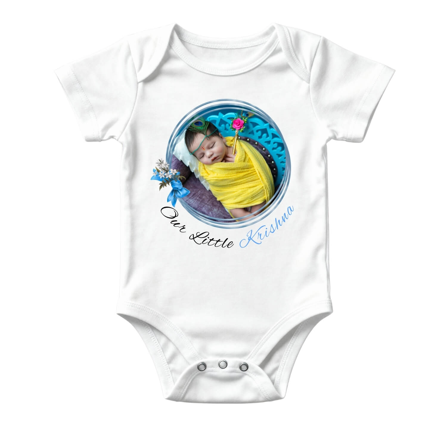 Our Little Krishna Custom Baby Onesie – Made Just for Your Little One