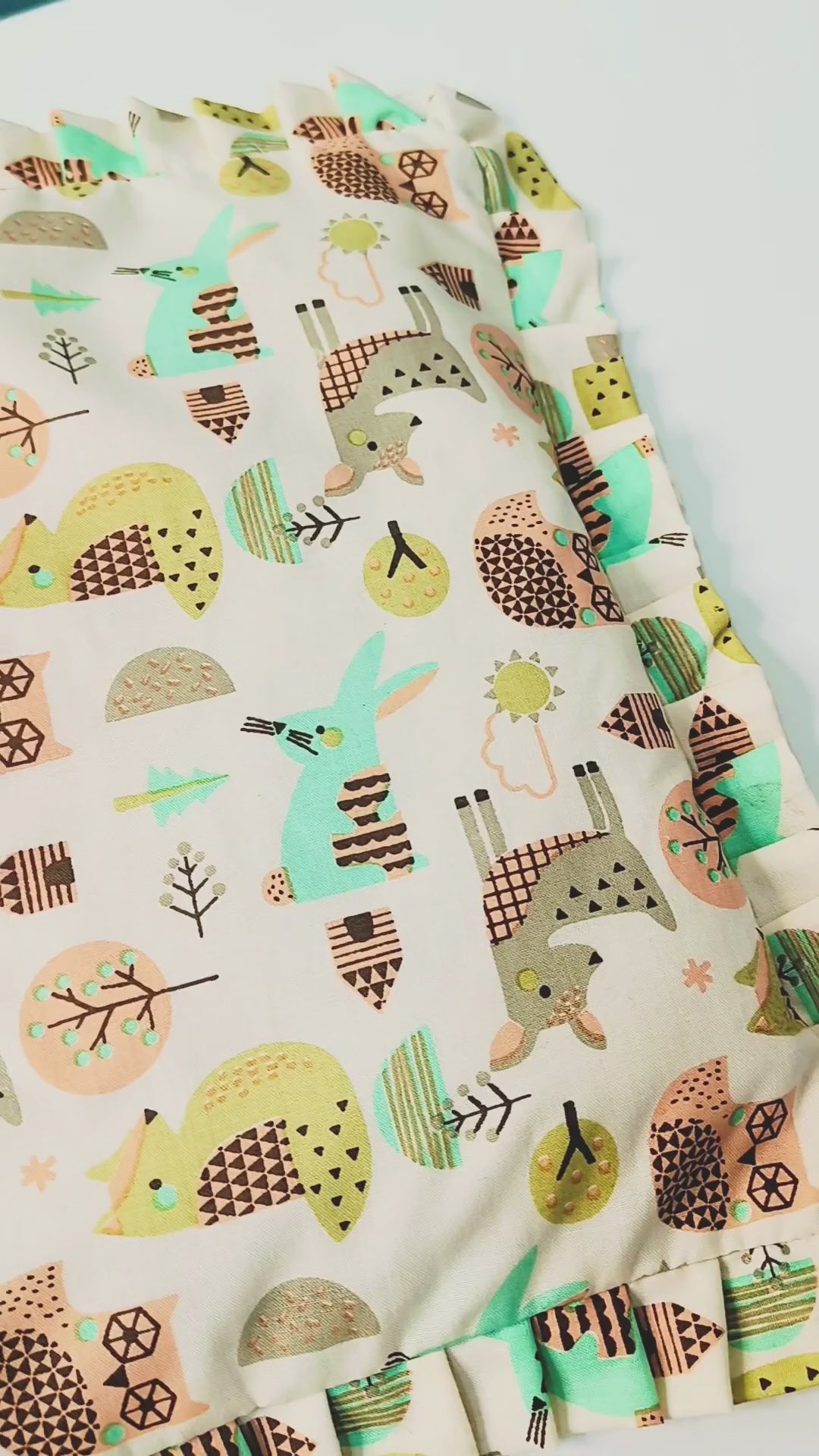 Load video: Baby Head Shaping Mustard Seed Pillow, 100% Cotton, Breathable Fabric (Combo)